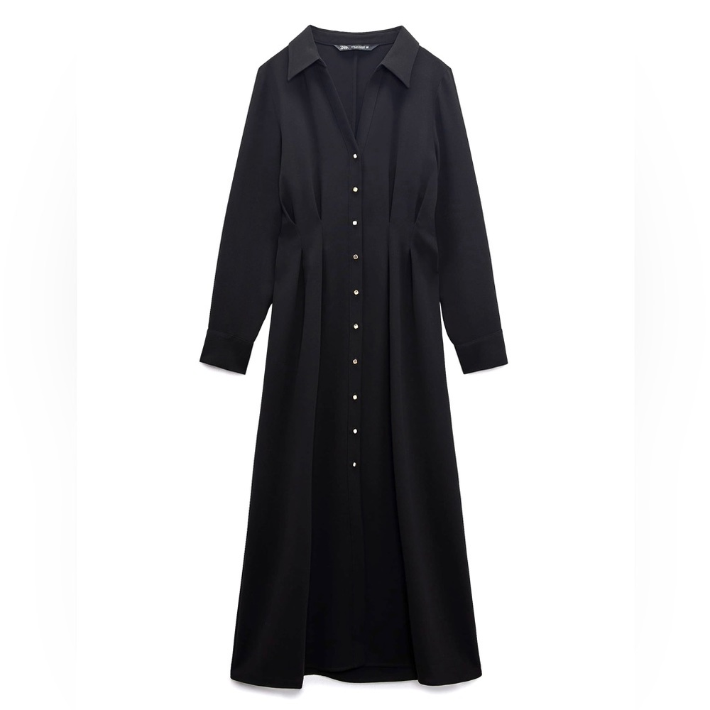 Zara Black Midi Dress - Picture 4 of 10